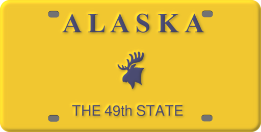Alaska License Plate